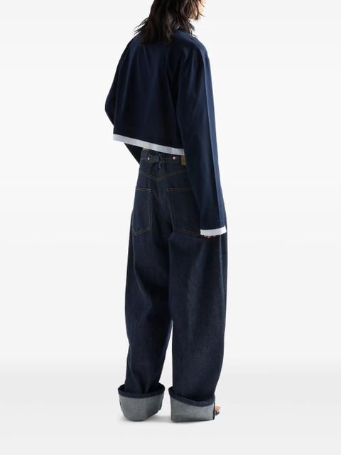 Prada long-sleeve crew-neck T-shirt - Blue