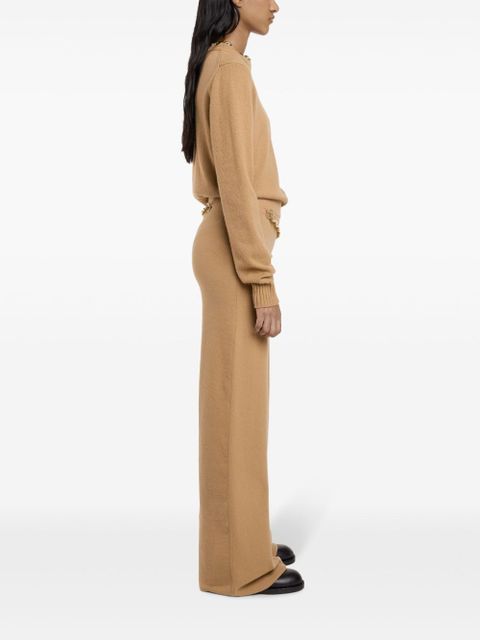 Rabanne embellished knitted jumper - Neutrals