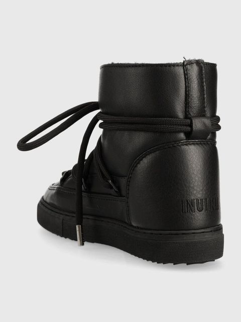 Inuikii śniegowce skórzane Full Leather kolor czarny 1001.003.0251.000