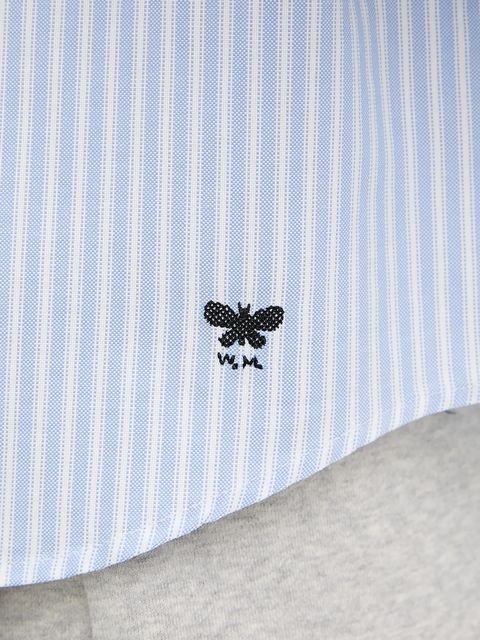 Weekend Max Mara koszula bawełniana NUORO damska kolor niebieski relaxed z kołnierzykiem klasycznym 2525116111600