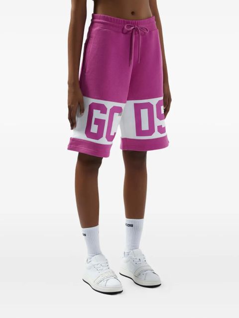 GCDS logo-print track shorts - Pink