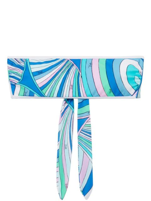 PUCCI Iride-print bandeau top - Blue - zdjęcie produktu nr 2