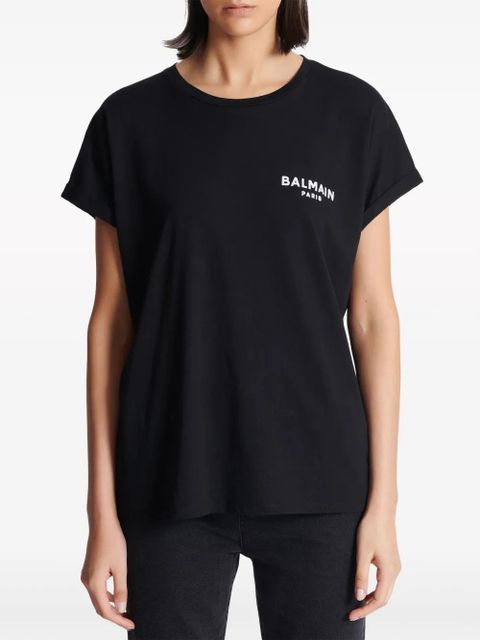 Balmain logo-print cotton T-shirt - Black