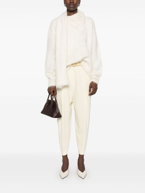 TOTEME draped-scarf sweater - Neutrals - zdjęcie produktu nr 2