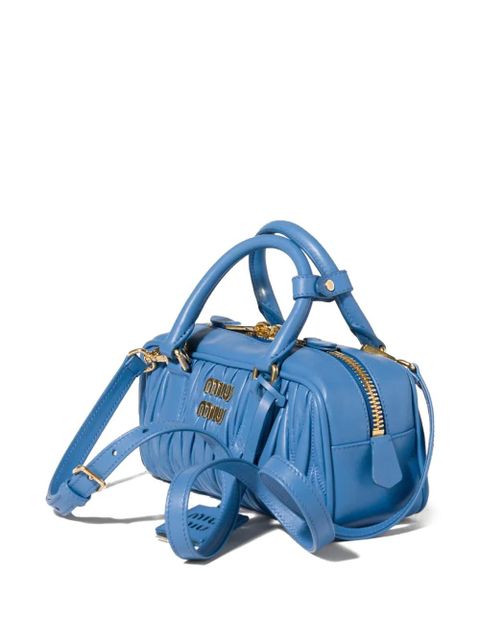 Miu Miu Arcadie matelassé nappa-leather bag - Blue