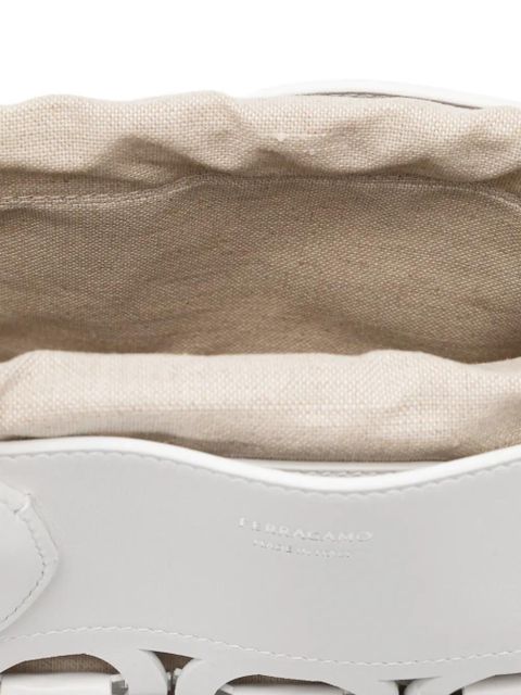 Ferragamo Gancini logo tote bag - White