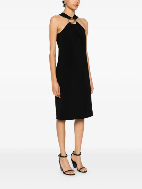 Coperni logo-plaque midi dress - Black