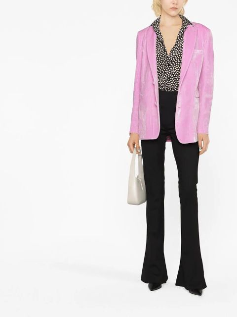 ETRO paisley-print velvet blazer - Pink - zdjęcie produktu nr 1