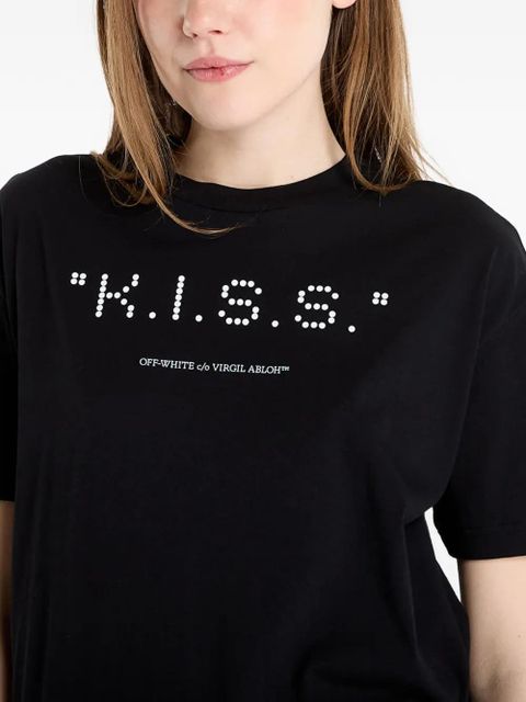 Off-White Kiss Quote T-shirt - Black