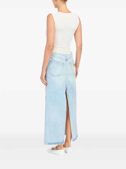 MM6 Maison Margiela patchwork denim skirt - Blue