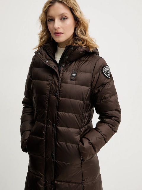 Blauer kurtka puchowa ANITA kolor brązowy przejściowa BLDK03101