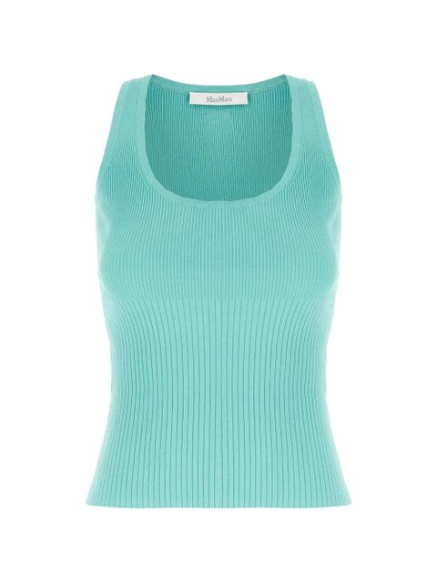 Max Mara ribbed-knit top - Blue - zdjęcie produktu nr 1