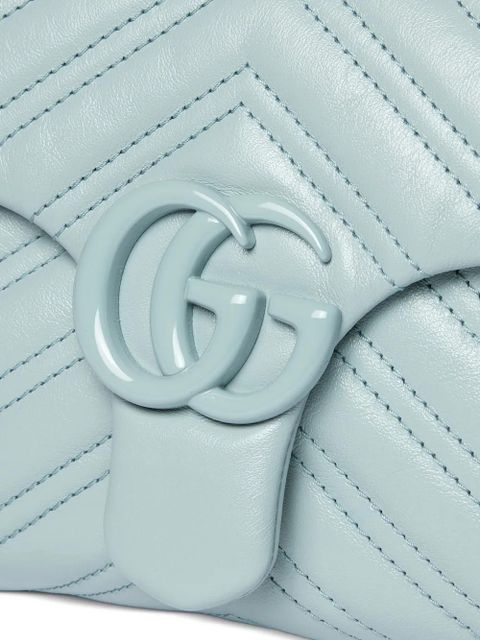 Gucci small GG Marmont matelassé shoulder bag - Blue