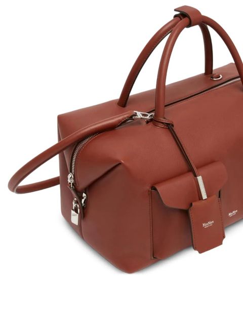 Max Mara Mxaholdallcargo pocket top handle tote bag - Brown