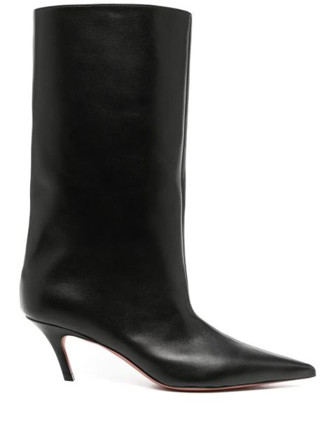 Amina Muaddi 60mm Fiona boots - Black - zdjęcie produktu nr 1