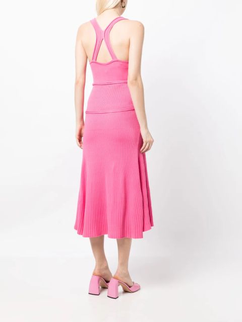 Acler Greenwood midi dress - Pink