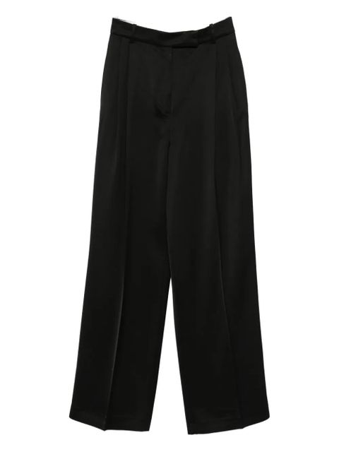 Róhe high-waist satin trousers - Black