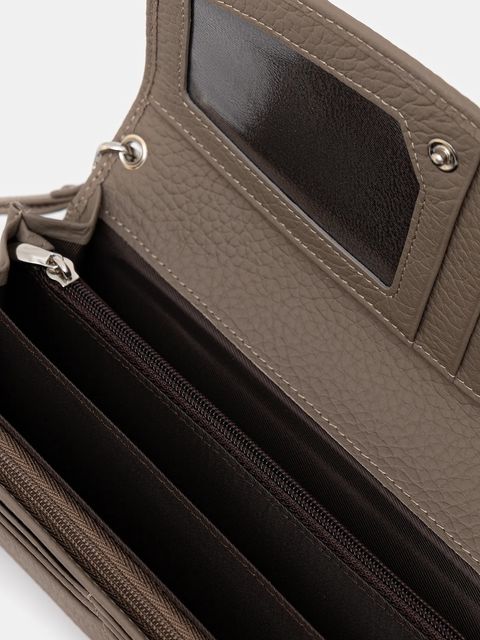 Answear.LAB portfel skórzany damski kolor beżowy