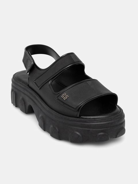 Melissa sandały MELISSA ELLA MOVE AD damskie kolor czarny na platformie M 36150.BH670 - zdjęcie produktu nr 1