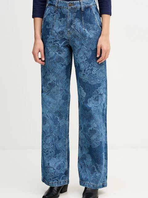 Sisley jeansy damskie kolor niebieski 4W9KLF07L - zdjęcie produktu nr 1