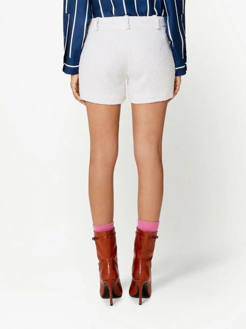 AMI Paris tweed tailored shorts - White