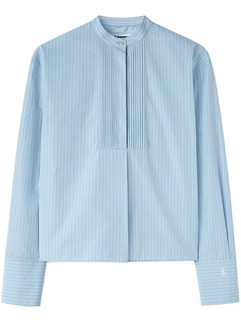 Jil Sander striped cotton shirt - Blue - zdjęcie produktu nr 1