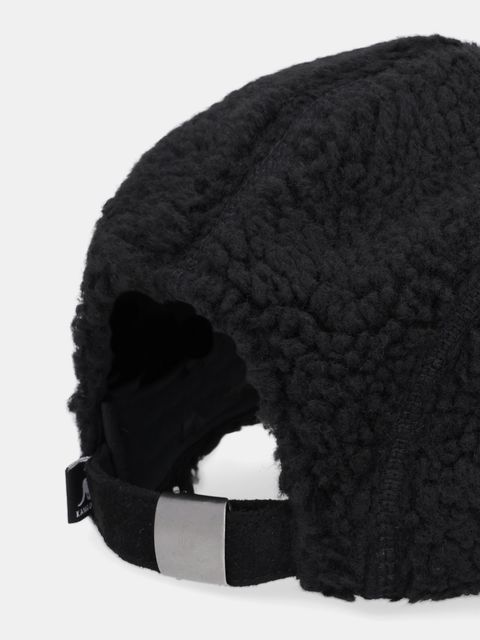 Kangol czapka z daszkiem FAUX SHERPA 5-PANEL kolor czarny K5466.BK001