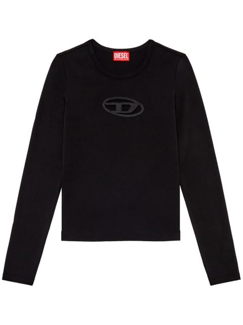 Diesel T-Angie long-sleeved T-shirt - Black - zdjęcie produktu nr 1