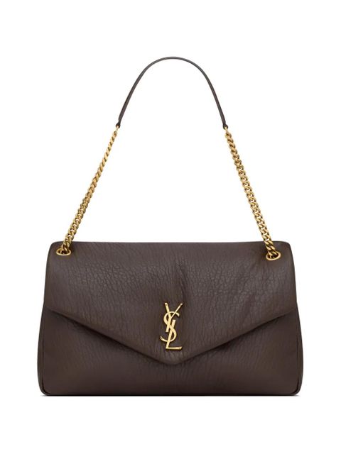 Saint Laurent large Calypso shoulder bag - Brown - zdjęcie produktu nr 1