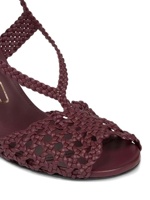 ETRO woven heeled sandals - Red