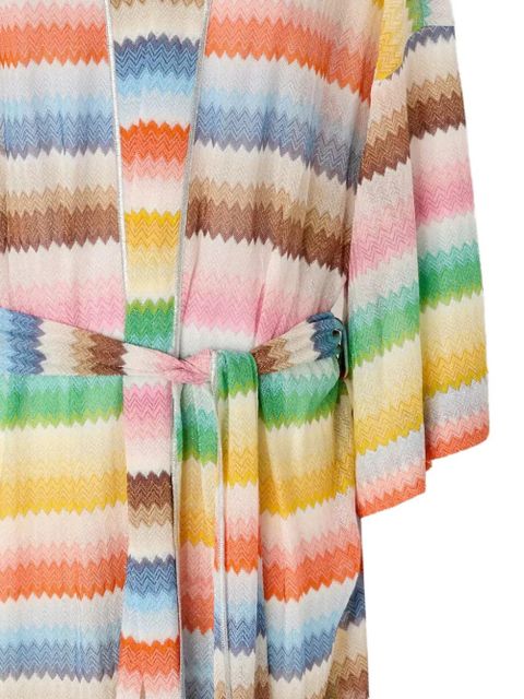 Missoni chevron belted beach dress - Neutrals - zdjęcie produktu nr 2