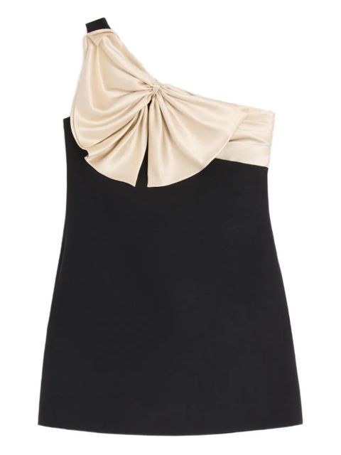 Valentino Garavani one-shoulder bow mini dress - Black - zdjęcie produktu nr 1