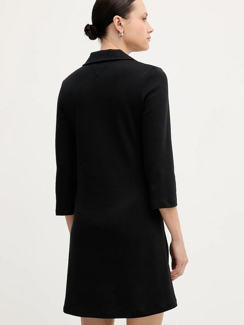 Tommy Hilfiger sukienka bawełniana kolor czarny mini rozkloszowana WW0WW47868