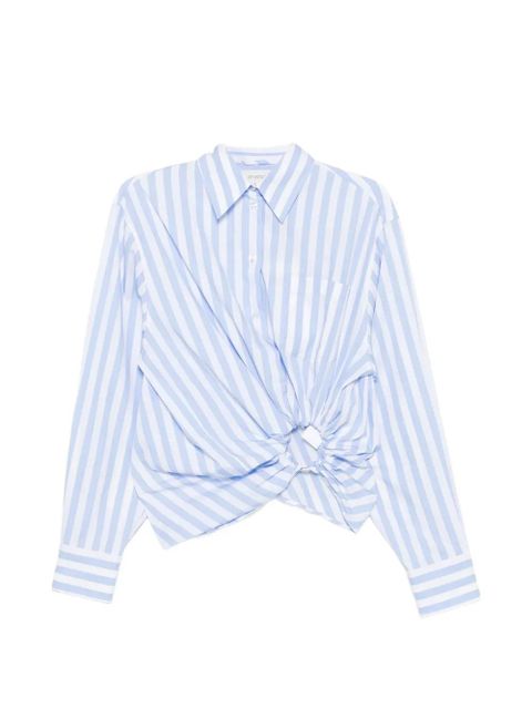 Sportmax Palmizi striped knotted shirt - Blue - zdjęcie produktu nr 1
