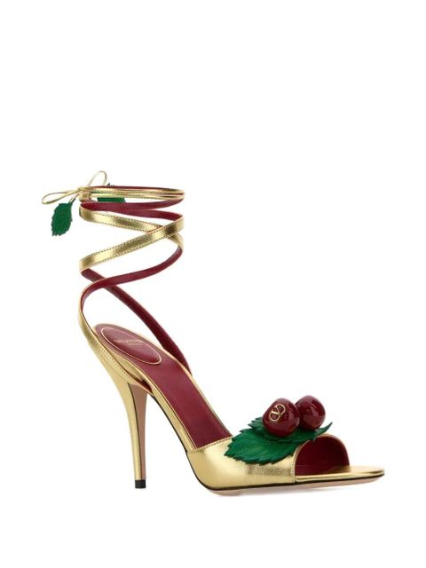 Valentino Garavani Cherryfic sandals - Gold - zdjęcie produktu nr 2