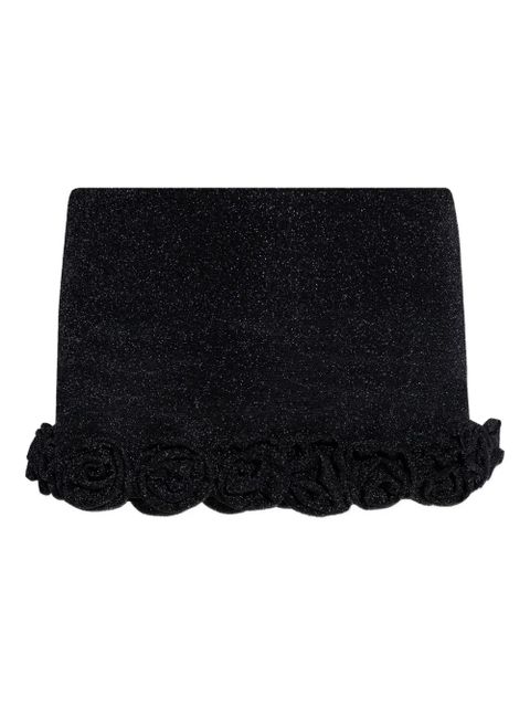 Oséree sparkly mini skirt - Black
