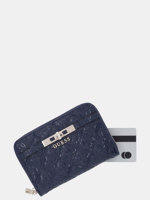 Guess portfel IDRA damski kolor granatowy SWGG81 57140