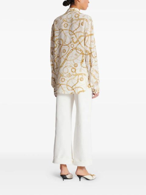 Balmain silk shirt - White