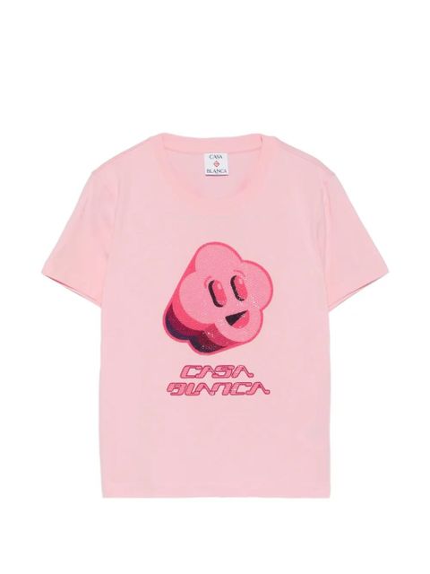 Casablanca graphic-print T-shirt - Pink - zdjęcie produktu nr 1