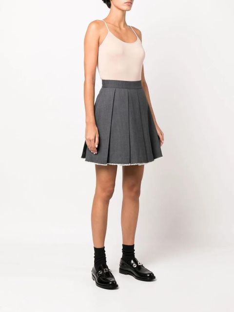 SHUSHU/TONG pleated A-line skirt - Grey - zdjęcie produktu nr 2