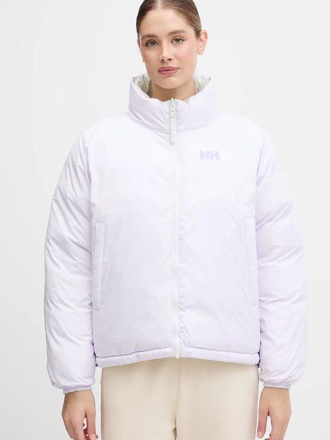 Helly Hansen kurtka dwustronna YU 23 REVERSIBLE PUFFER damska kolor zielony zimowa oversize 54061