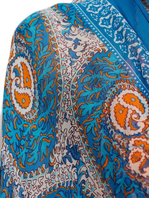 ETRO V-neck paisley-print midi dress - Blue