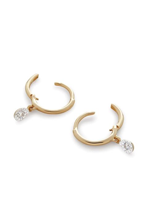 Monica Vinader 14kt recycled yellow gold diamond earrings