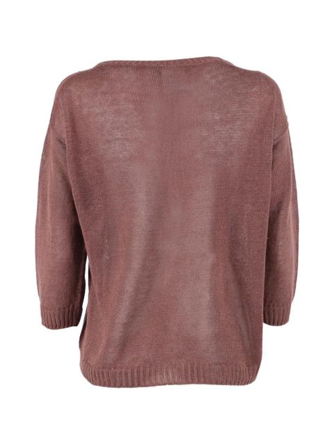 Weekend Max Mara round-neck knitted top - Brown - zdjęcie produktu nr 2