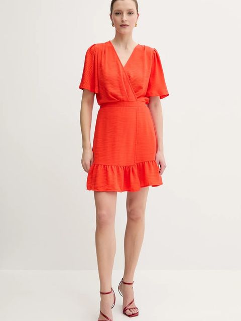 Morgan sukienka RECIF.F kolor pomarańczowy mini rozkloszowana RECIF.F - zdjęcie produktu nr 2