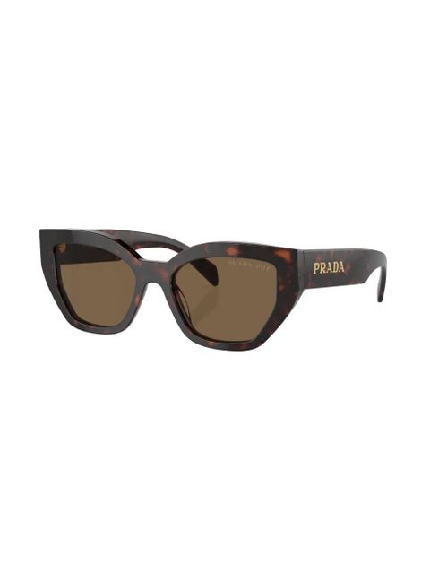 Prada Eyewear tortoiseshell-effect cat-eye sunglasses - Brown - zdjęcie produktu nr 2