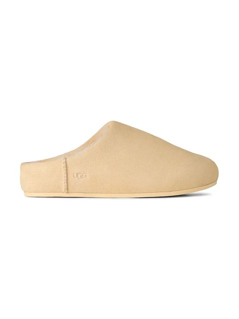 UGG kapcie zamszowe Elea Slip-On kolor beżowy 1171390.PBT - zdjęcie produktu nr 1