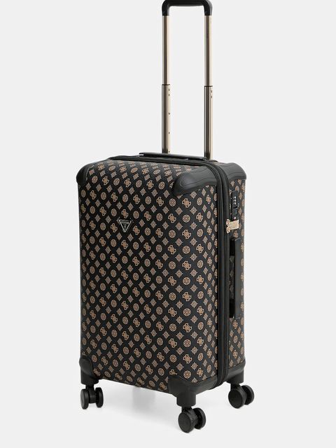 Guess walizka WILDER MEDIUM kolor brązowy TWHP74 52982