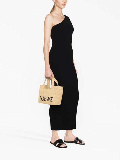 LOEWE logo-embroidered raffia tote bag - Neutrals - zdjęcie produktu nr 2