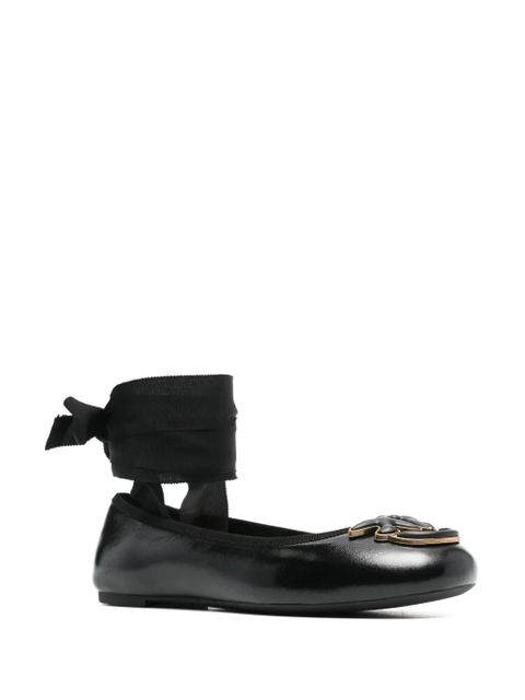PINKO Love Birds ballerina shoes - Black - zdjęcie produktu nr 2